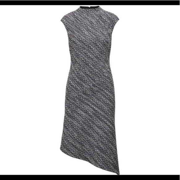 Banana Republic Tweed Mock Neck Sheath Dress Sz 0P - Picture 3 of 8